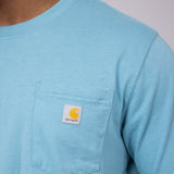 Carhartt Relaxed Fit Lightweight Logo Pocket Graphic T-Shirt for Men in Blue