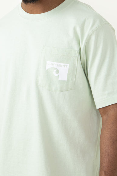 Carhartt Relaxed Fit Heavyweight Pocket 1889 T-Shirt for Men in Green