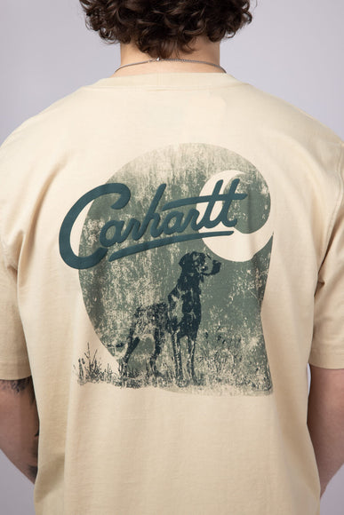 Carhartt Relaxed Fit Lightweight Pocket Dog Graphic T-Shirt for Men in Beach