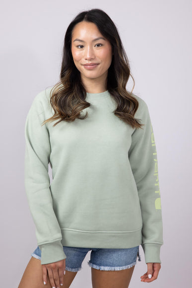 Carhartt Graphic Sweatshirt for Women in Sage Heather