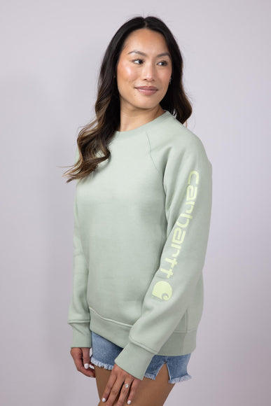 Carhartt Graphic Sweatshirt for Women in Sage Heather