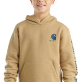 Carhartt Kids Graphic Hoodie for Boys in Khaki