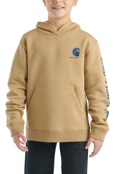 Carhartt Kids Graphic Hoodie for Boys in Khaki