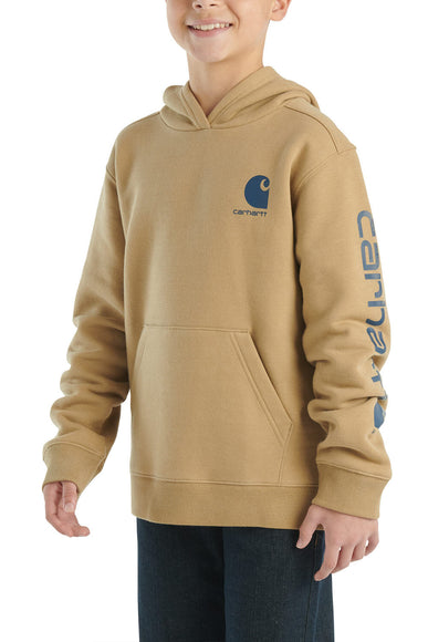 Carhartt Kids Graphic Hoodie for Boys in Khaki