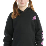 Carhartt Kids Graphic Hooded Sweatshirt for Girls in Black 