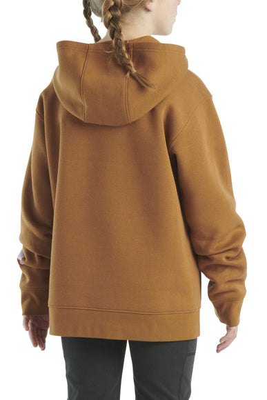 Carhartt Kids Graphic Hooded Sweatshirt for Girls in Brown