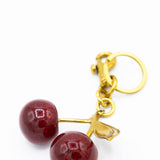 Black Cherry Sparkle Purse Charm in Gold