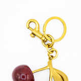 Black Cherry Sparkle Purse Charm in Gold