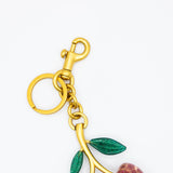 Cherry Sparkle Purse Charm in Gold