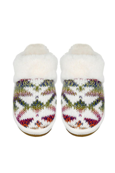 C.C. Ombre Knitted Slippers for Women in Rose Mix