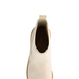 Dirty Laundry Rev Suede Lug Booties for Women in Cream