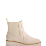 Dirty Laundry Rev Suede Lug Booties for Women in Cream