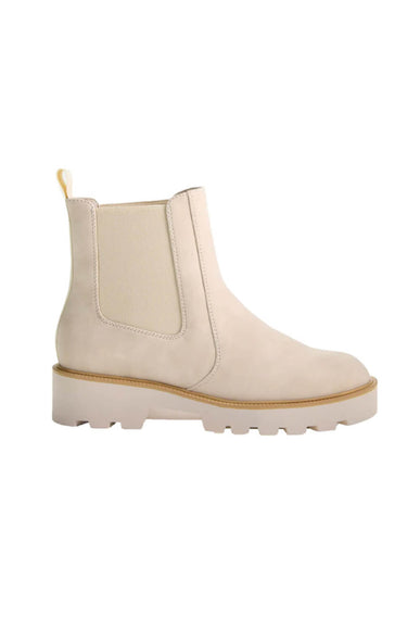 Dirty Laundry Rev Suede Lug Booties for Women in Cream