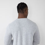 Civil Society Hogan Henley Hacchie Knit Shirt for Men in Light Grey