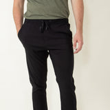 Copper & Oak Elastic File Tech Jogger Pants for Men in Black