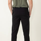 Copper & Oak Elastic File Tech Jogger Pants for Men in Black