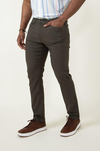 Copper & Oak Lewis Zip Pants for Men in Green