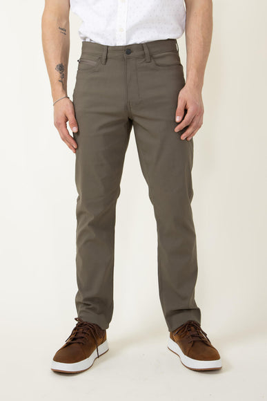 Copper & Oak Lewis Zip Pants for Men in Mushroom