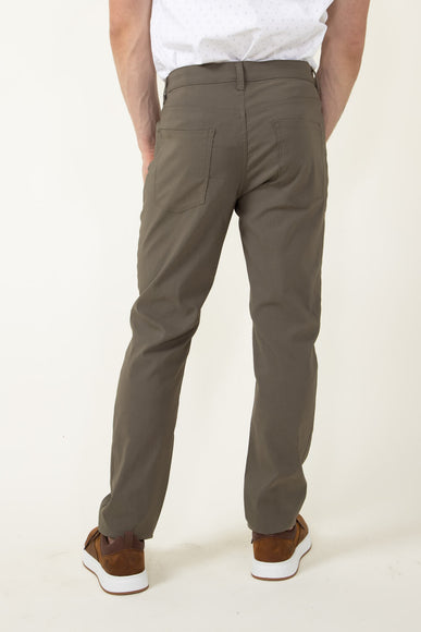 Copper & Oak Lewis Zip Pants for Men in Mushroom