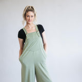 Pouch Pocket Overall Onesie for Women in Sage