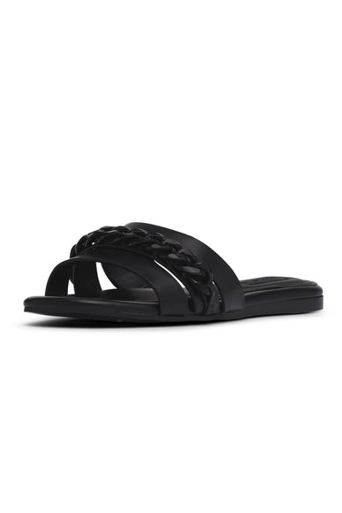 D'Amelio Footwear Kieryn Flat Sandals for Women in Black