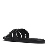 D'Amelio Footwear Kieryn Flat Sandals for Women in Black