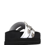 D'Amelio Footwear Nyra Sandal for Women in White