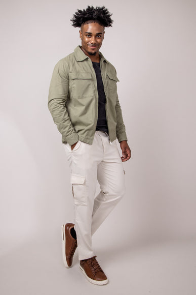 Denim & Flower Relaxed Cargo Pants for Men in Sand