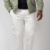 Denim & Flower Relaxed Cargo Pants for Men in Sand