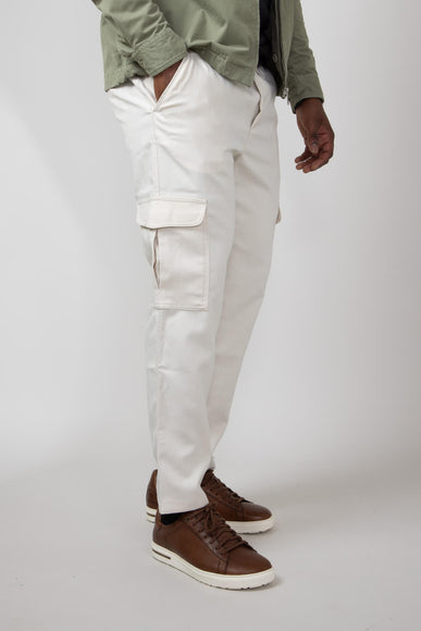 Denim & Flower Relaxed Cargo Pants for Men in Sand