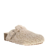 Dirty Laundry Magnolias Shearling Platform Clogs for Women in Cream