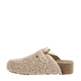 Dirty Laundry Magnolias Shearling Platform Clogs for Women in Cream