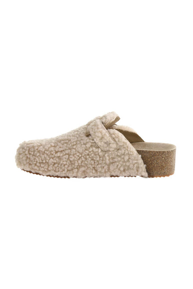 Dirty Laundry Magnolias Shearling Platform Clogs for Women in Cream