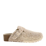 Dirty Laundry Magnolias Shearling Platform Clogs for Women in Cream