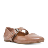 DV Dolce Vita Mellie Buckle Flats for Women in Latte