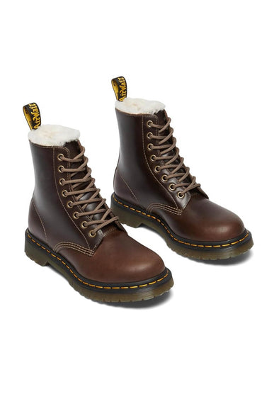 Dr. Martens 1460 Pascal Serena Orleans for Women in Dark Khaki