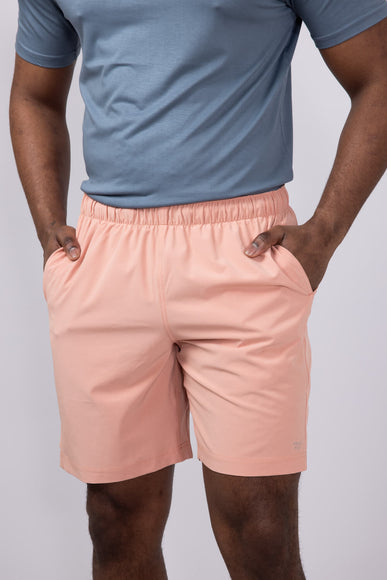 Free Fly Breeze 8" Shorts for Men in Orange Dusk