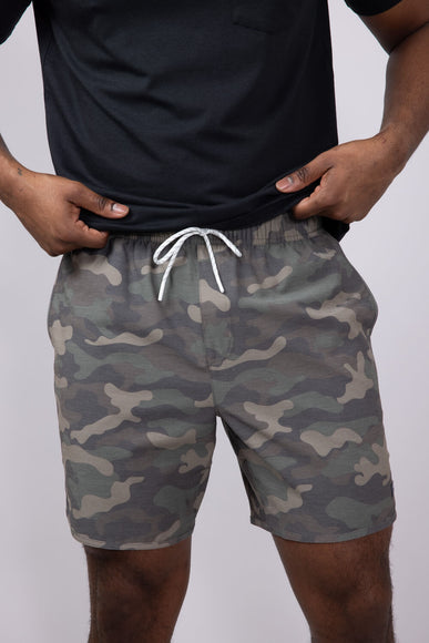 Free Fly Reverb 8" Shorts for Men in Woodland Camo