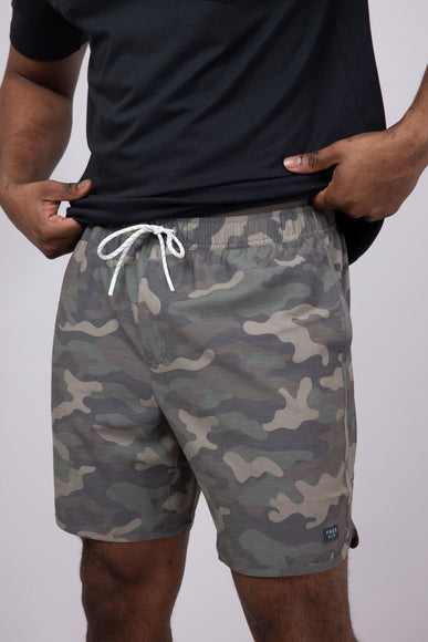 Free Fly Reverb 8" Shorts for Men in Woodland Camo