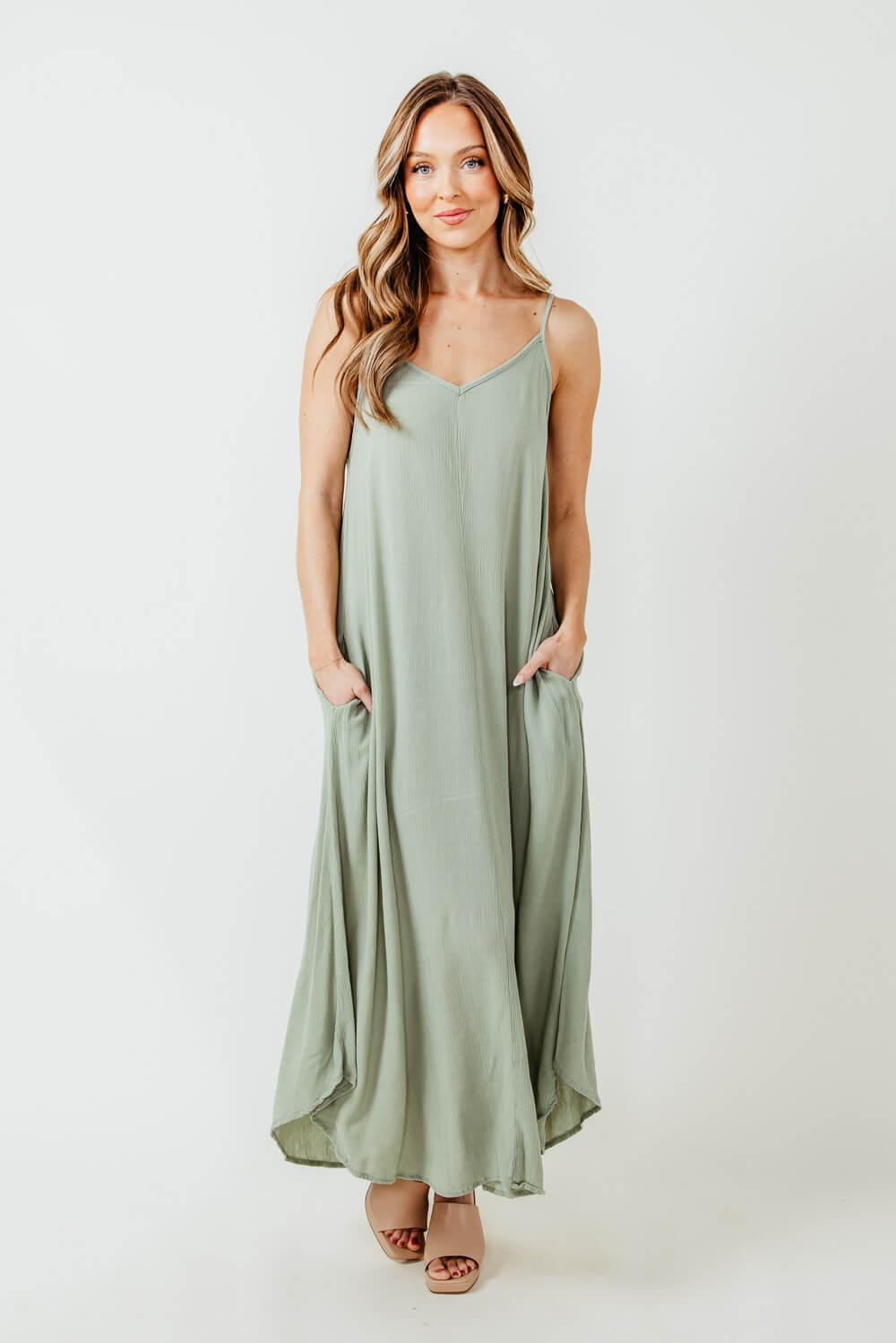 Sage Green Maxi Dress