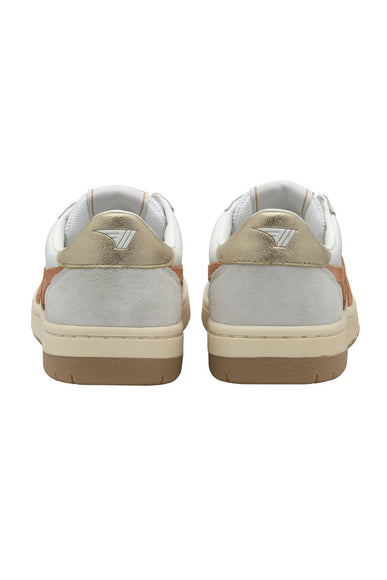 Gola Hurricane Suede Sneakers for Women in White/ Light Caramel/Gold