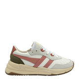 Gola Classics Saturn Sneakers for Women in White/Coral Pink/Khaki 