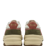 Gola Classics Saturn Sneakers for Women in White/Coral Pink/Khaki 