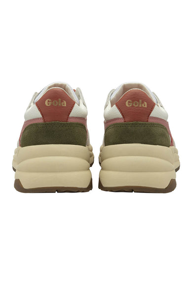 Gola Classics Saturn Sneakers for Women in White/Coral Pink/Khaki 