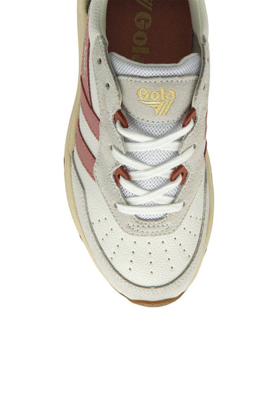 Gola Classics Saturn Sneakers for Women in White/Coral Pink/Khaki 