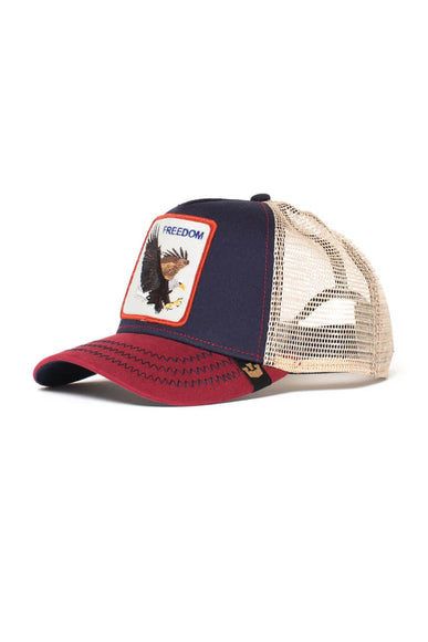 Goorin Bros Freedom Eagle Trucker Hat for Men in Navy