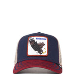 Goorin Bros Freedom Eagle Trucker Hat for Men in Navy