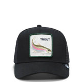 The Trout Trucker Hat for Men in Black