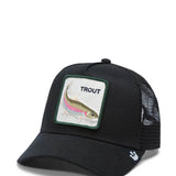 The Trout Trucker Hat for Men in Black