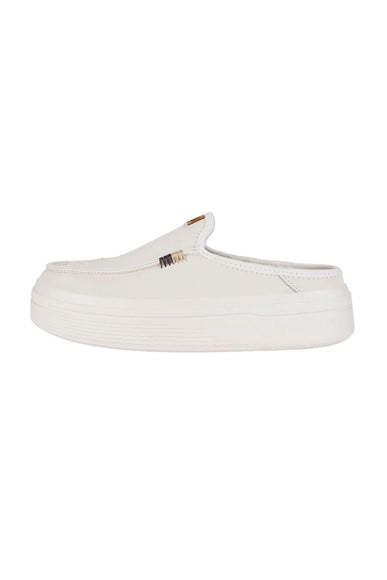 HEYDUDE Women’s Austin Lift Leather Shoes in White